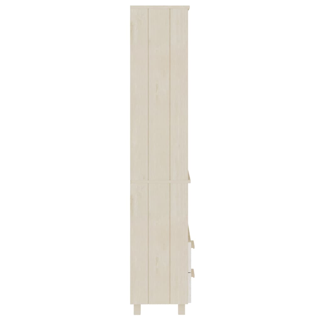 Highboard HAMAR honningbrun 60x35x180 cm heltre furu