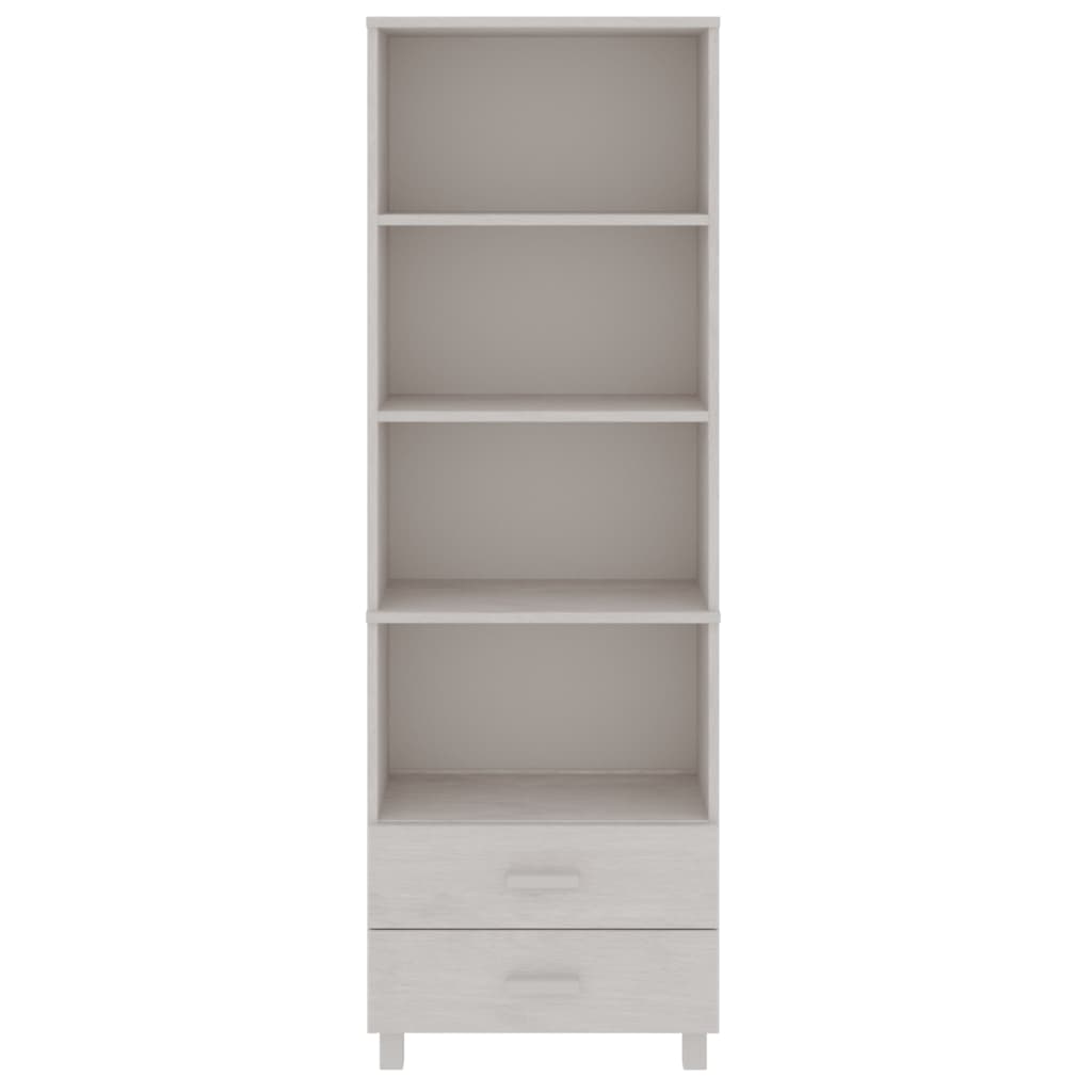 Highboard HAMAR hvit 60x35x180 cm heltre furu