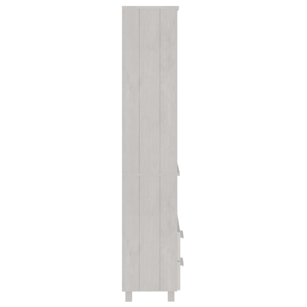 Highboard HAMAR hvit 60x35x180 cm heltre furu