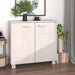 Skjenk HAMAR hvit 85x35x80 cm heltre furu