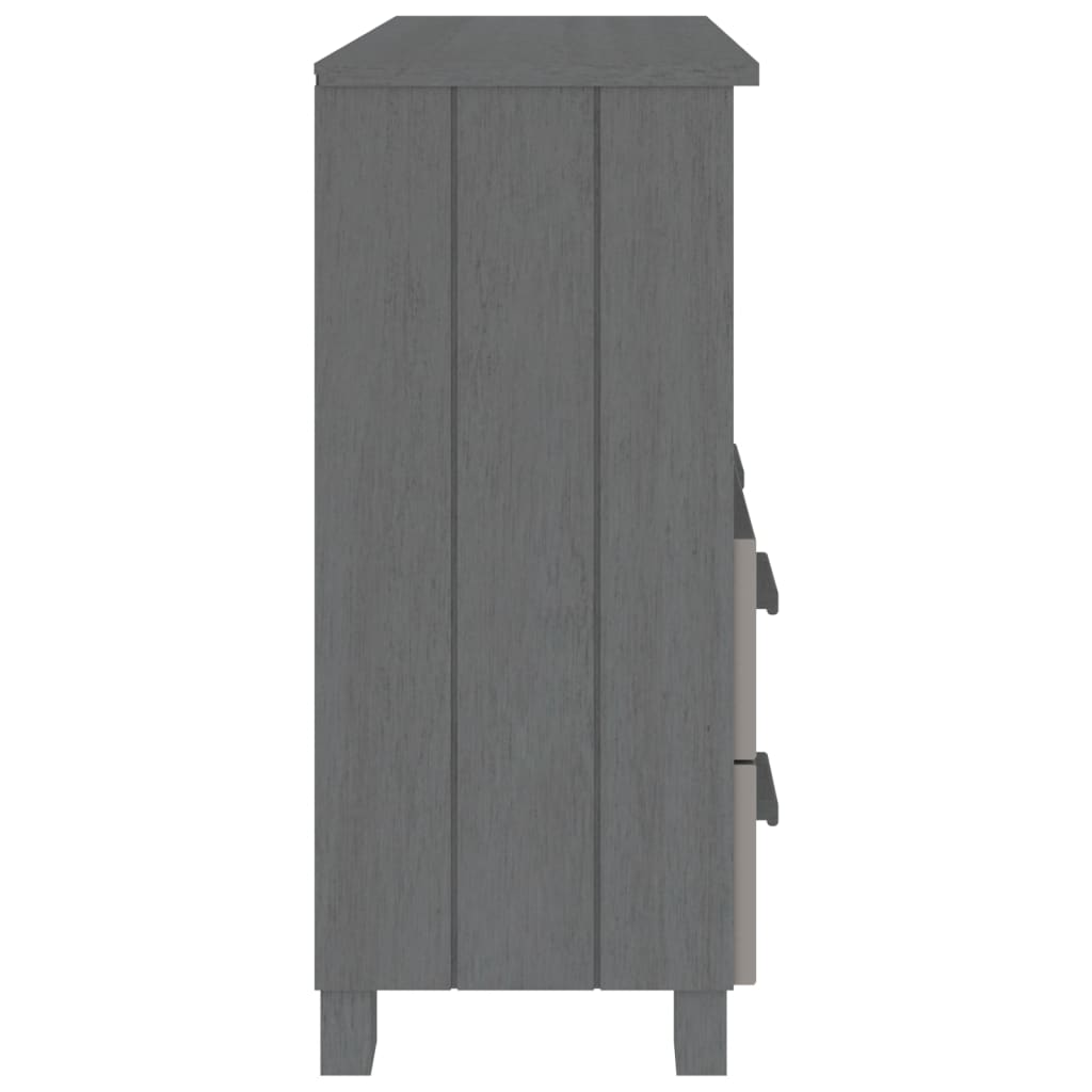 Skjenk HAMAR mørkegrå 85x35x80 cm heltre furu