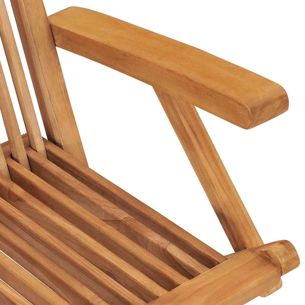 Utendørs spisestue sammenleggbar 5 deler heltre teak vidaXL