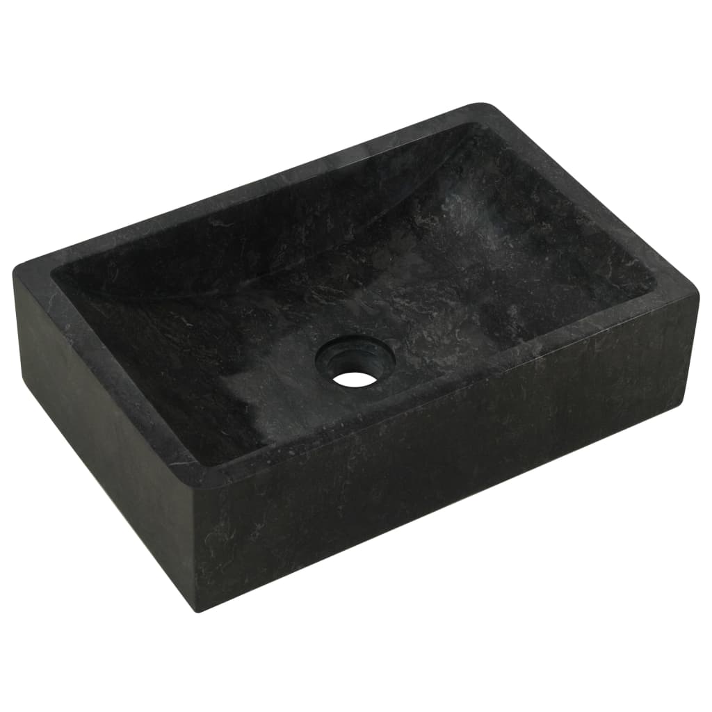 Baderomshylle med svarte marmorvasker heltre teak