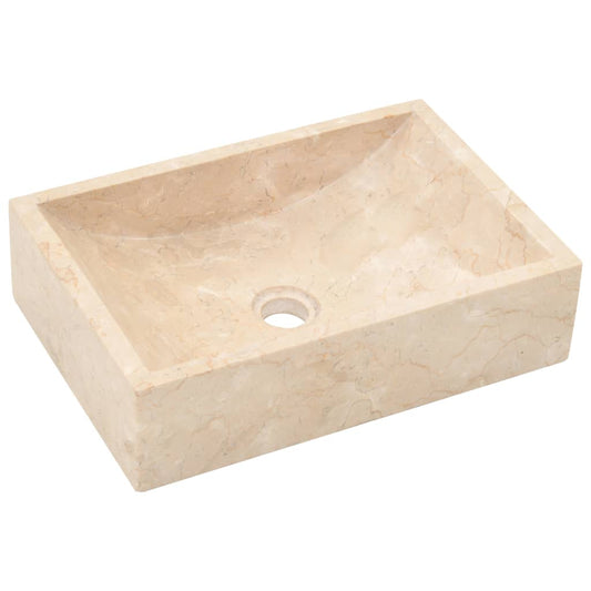 Baderomshylle med kremhvite marmorvasker heltre teak
