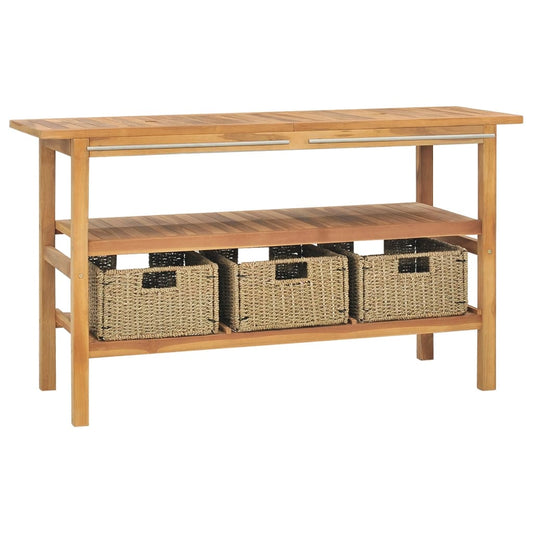 Baderomshylle med svarte marmorvasker heltre teak