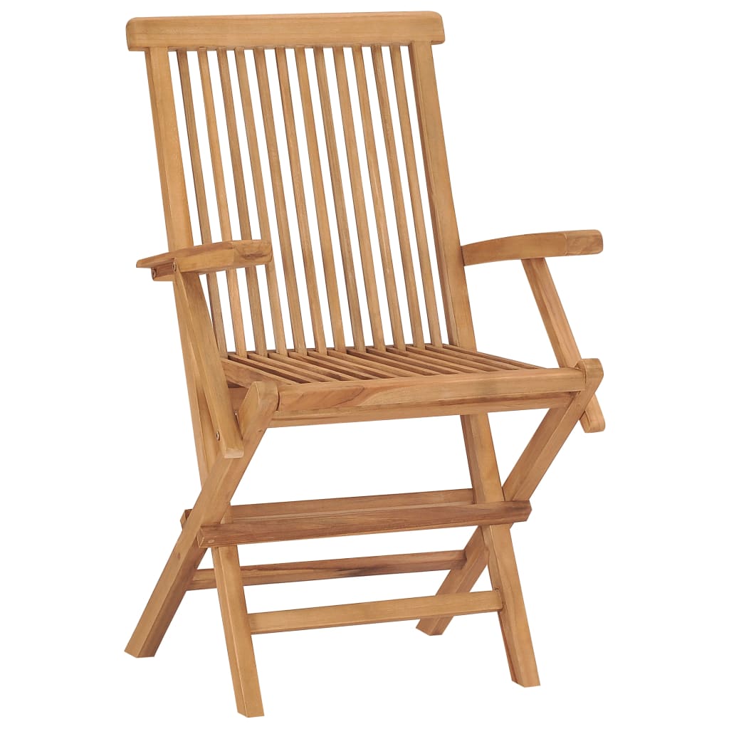 Sammenleggbare hagestoler 4 stk heltre teak