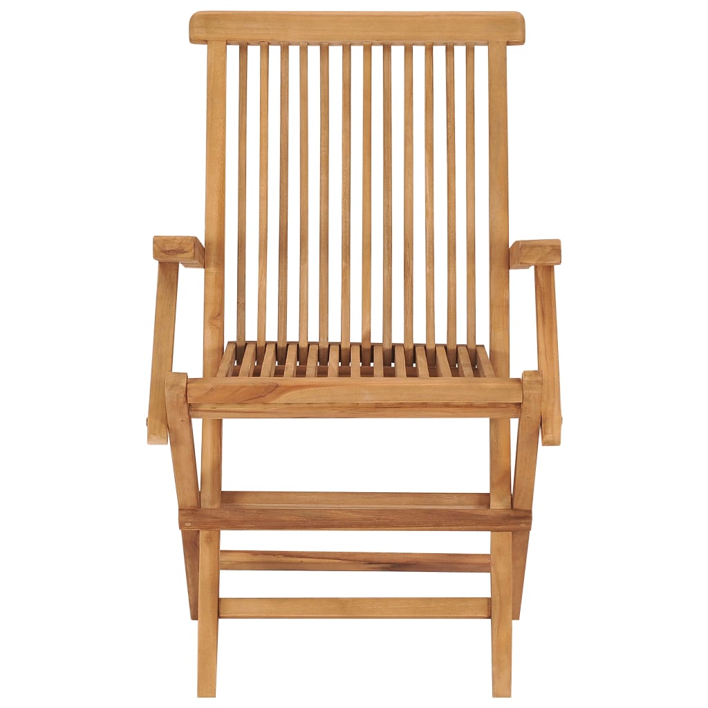 Sammenleggbare hagestoler 4 stk heltre teak