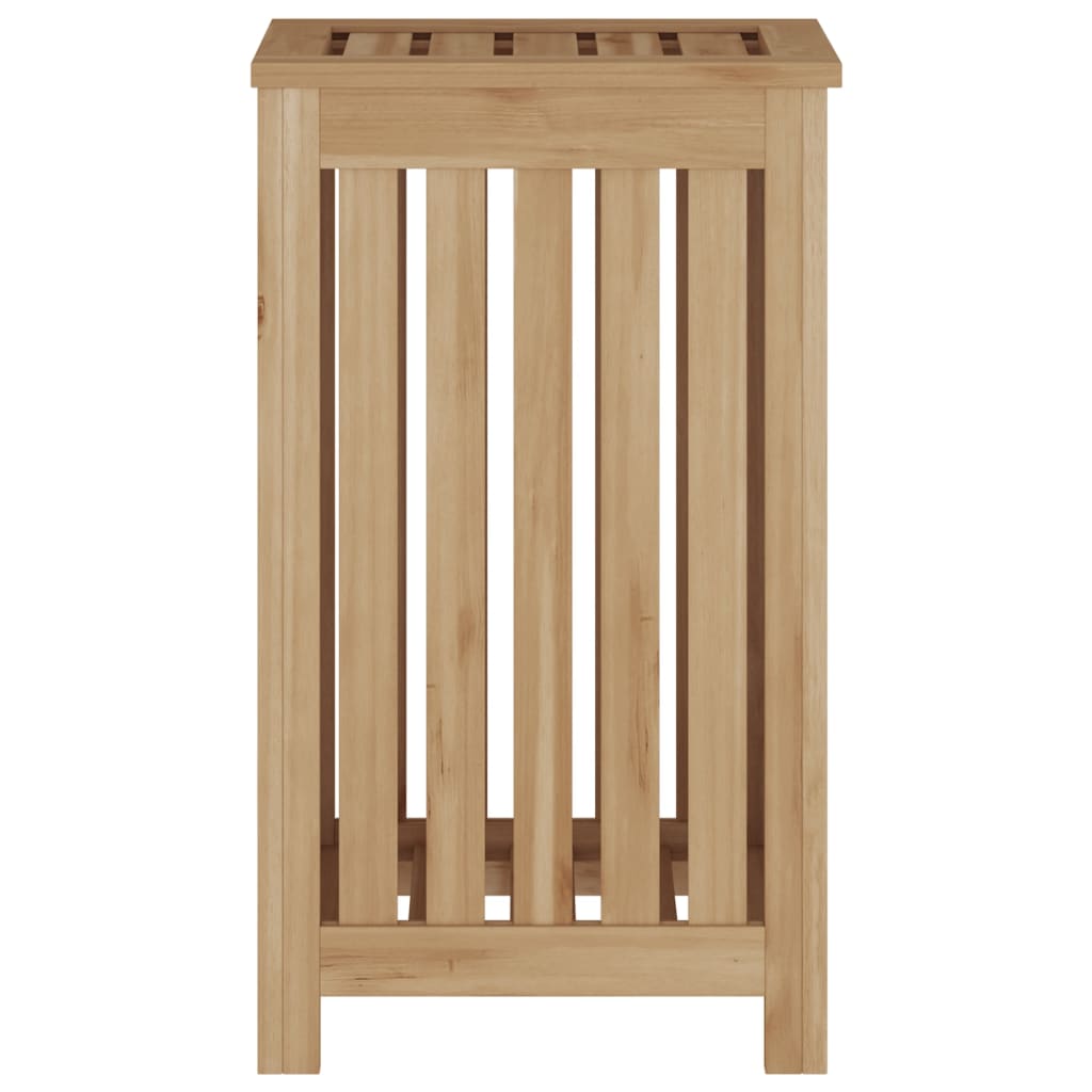 Skittentøyskurv 35x25x60 cm heltre teak