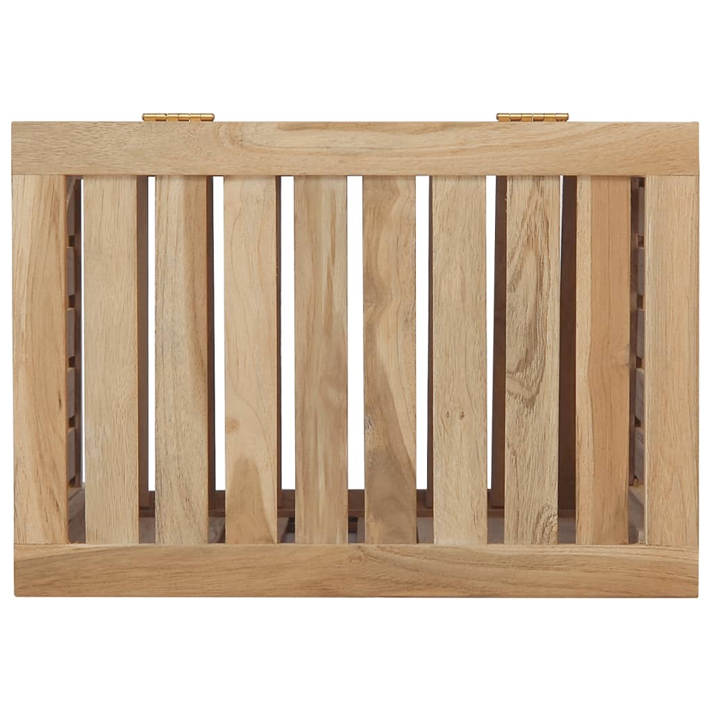 Skittentøyskurv 50x35x60 cm heltre teak