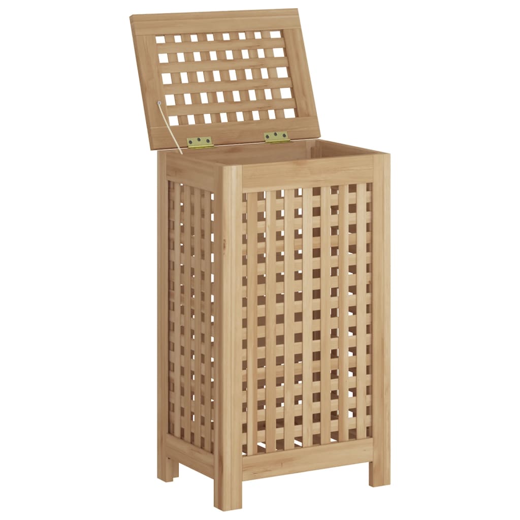 Skittentøyskurv 35x25x60 cm heltre teak