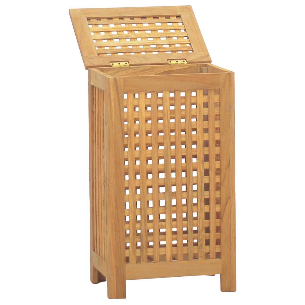 Skittentøyskurv 35x25x60 cm heltre teak