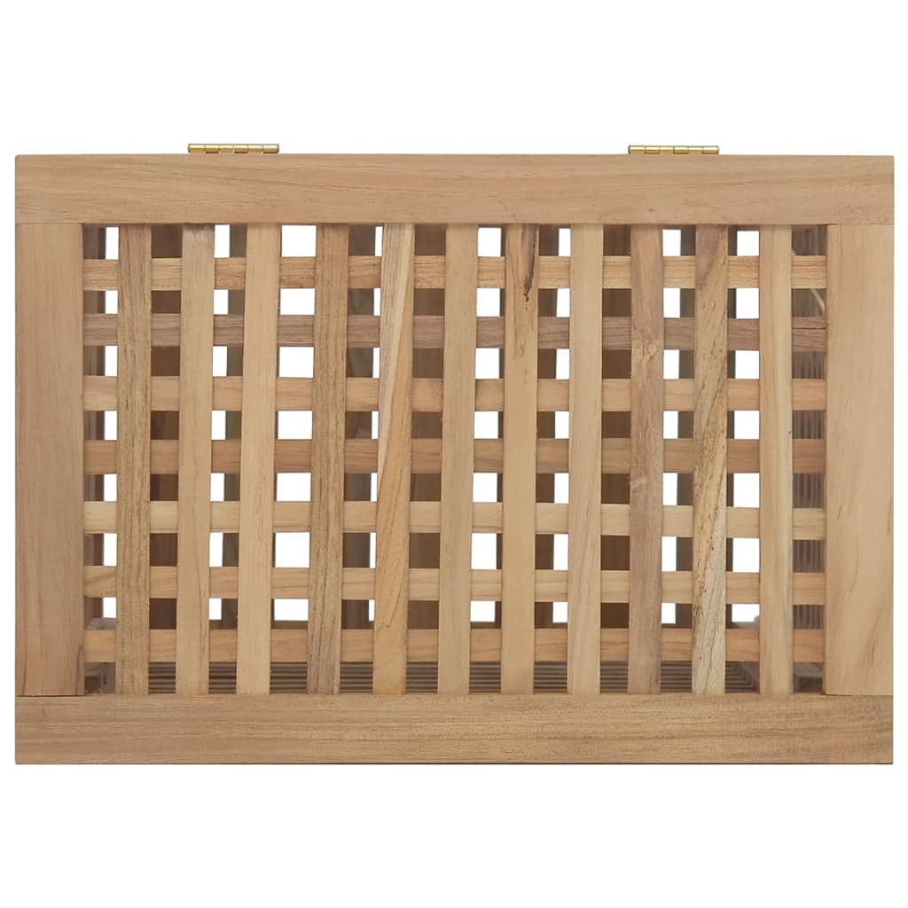 Skittentøyskurv 50x35x60 cm heltre teak