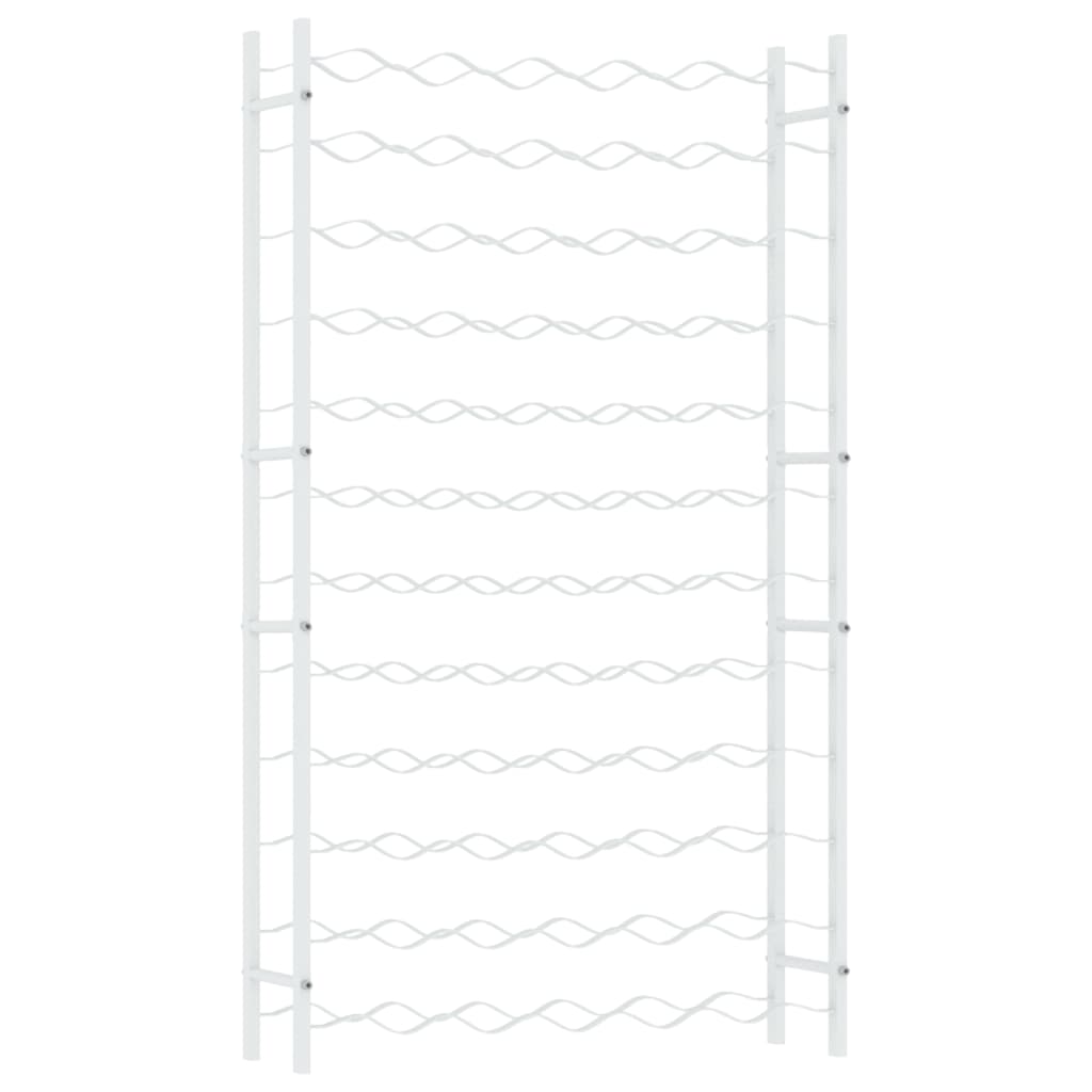 Vinstativ for 72 flasker metall hvit