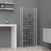 Vinstativ for 96 flasker metall hvit