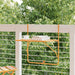 Balkongbord gul 60x40 cm stål