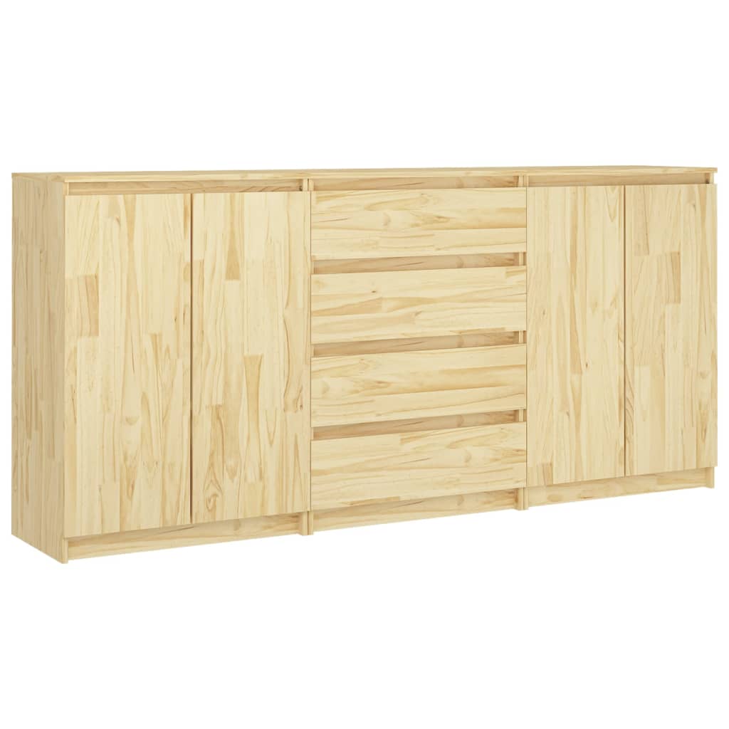 Sideskap 3 stk heltre furu