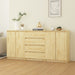 Sideskap 3 stk heltre furu