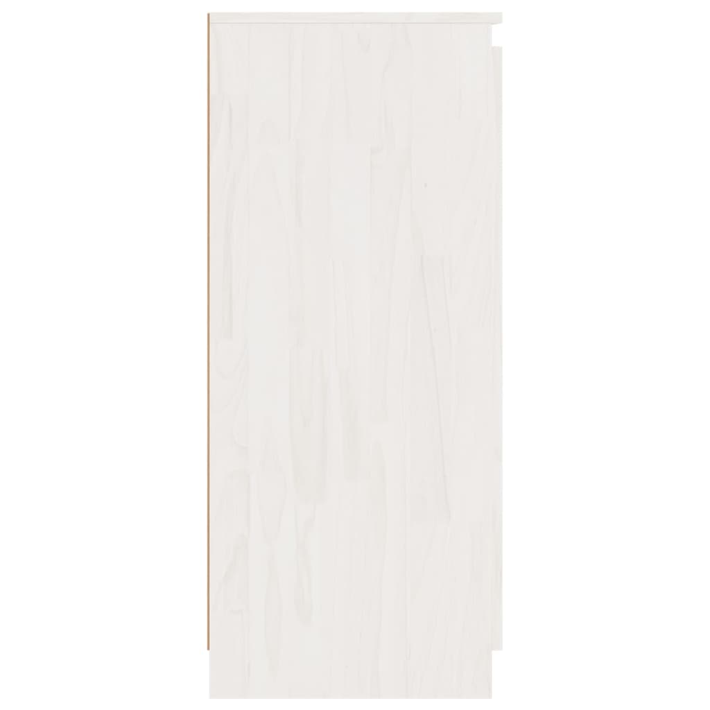Sideskap 3 stk hvit heltre furu