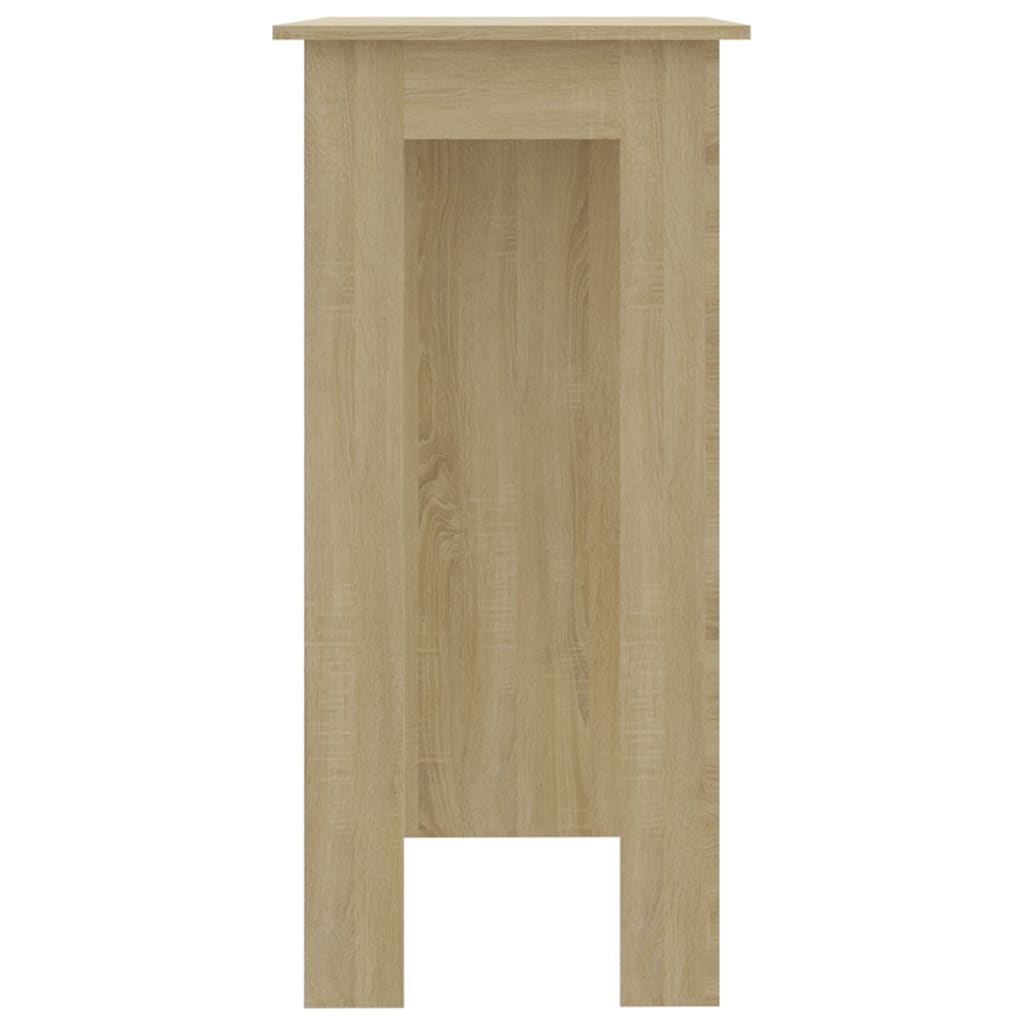 Barbord med hylle sonoma eik 102x50x103,5 cm konstruert tre