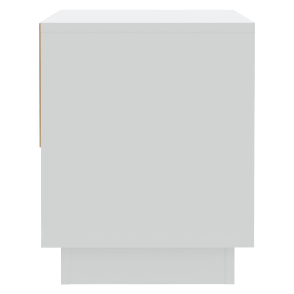 Nattbord 2 stk hvit 45x34x44 cm konstruert tre