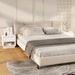 Nattbord 2 stk hvit 45x34x44 cm konstruert tre