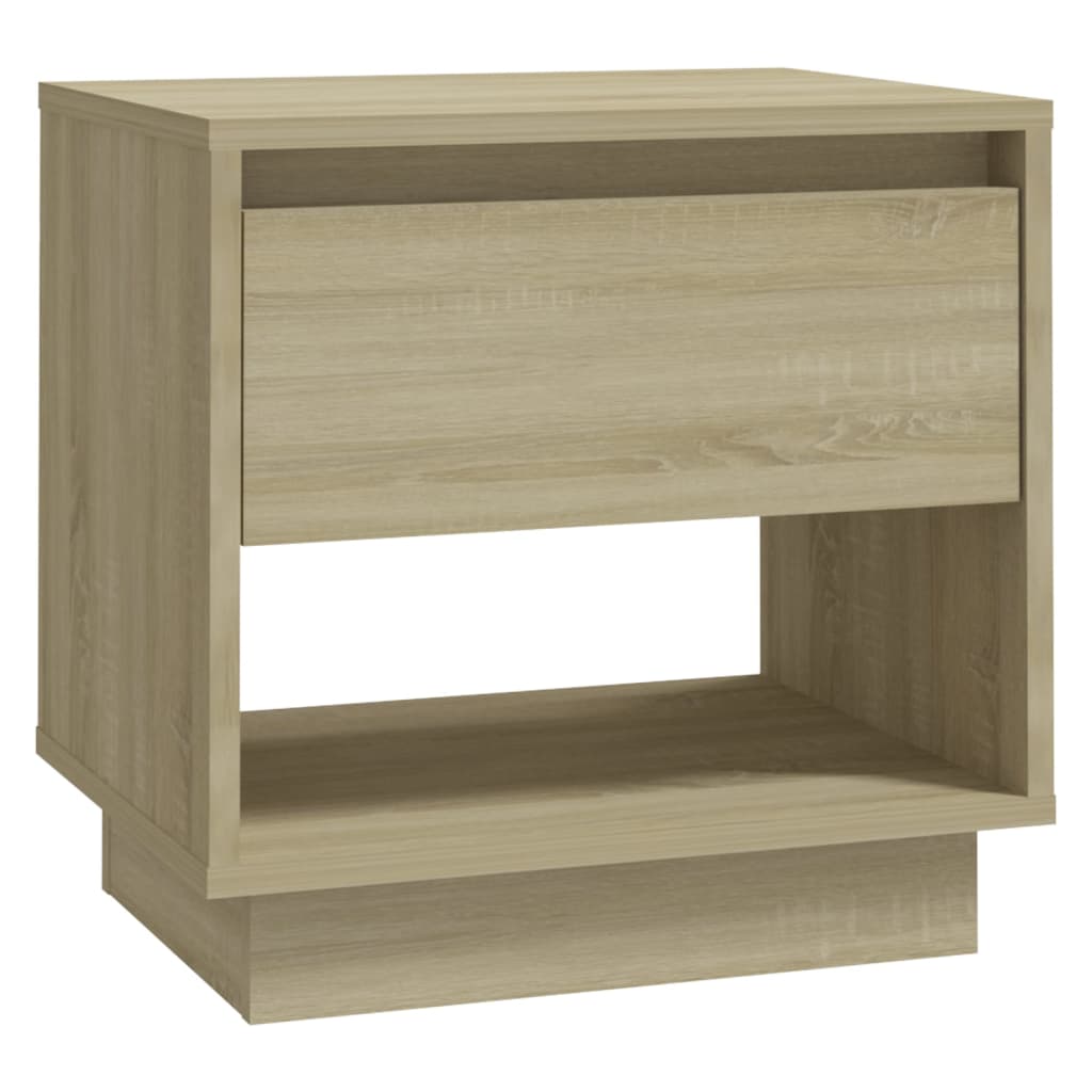 Nattbord 2 stk sonoma eik 45x34x44 cm konstruert tre