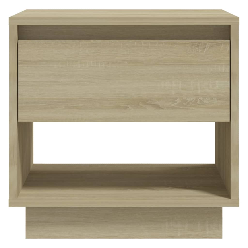 Nattbord 2 stk sonoma eik 45x34x44 cm konstruert tre