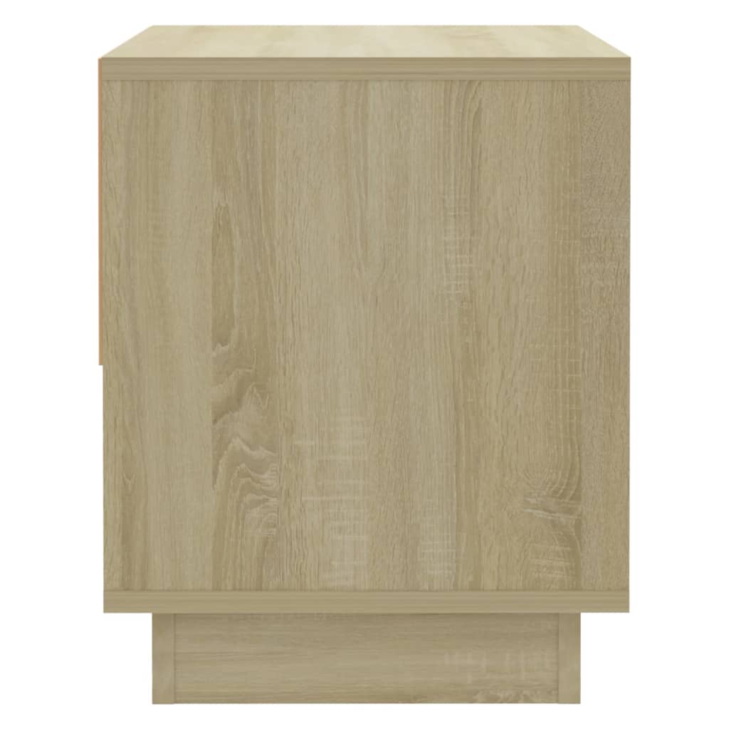 Nattbord 2 stk sonoma eik 45x34x44 cm konstruert tre