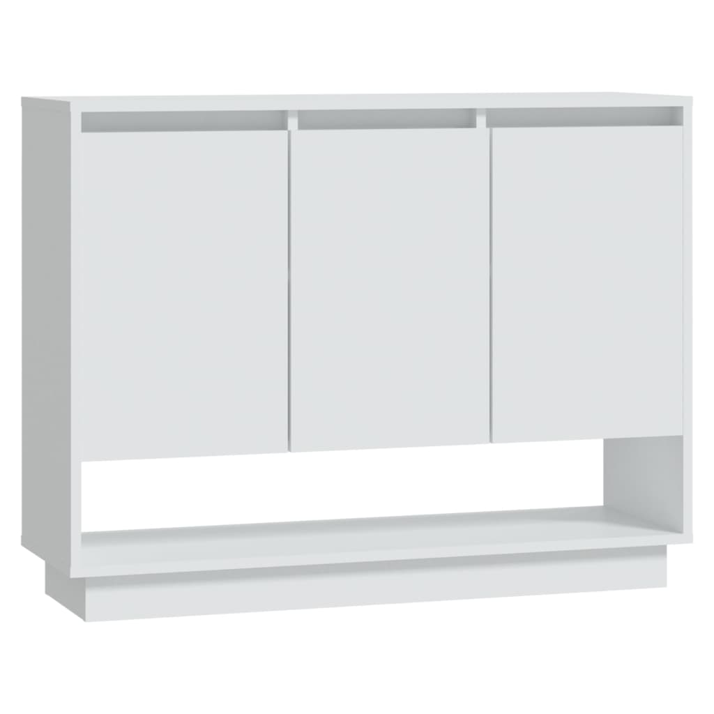 Skjenk hvit 97x31x75 cm konstruert tre