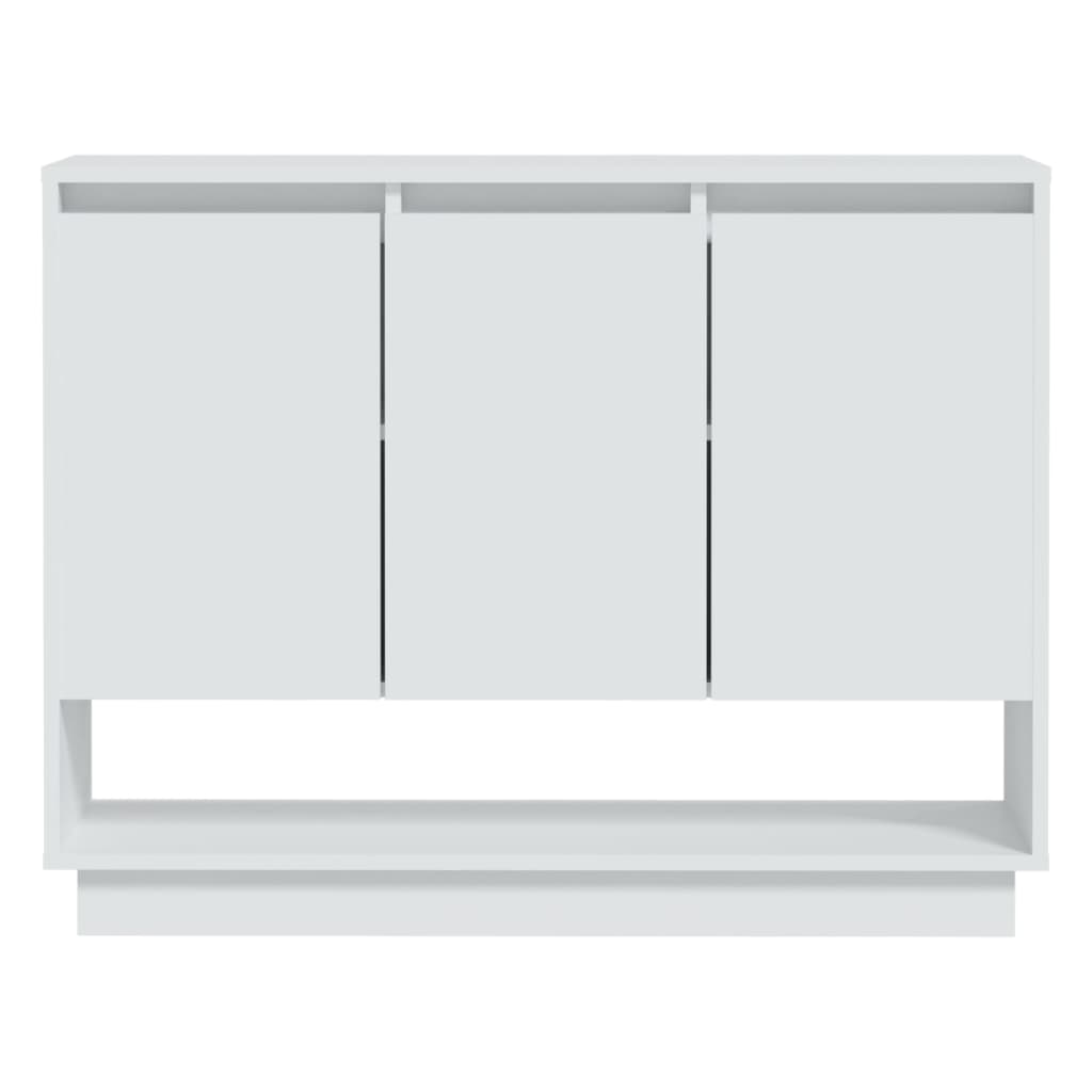 Skjenk hvit 97x31x75 cm konstruert tre