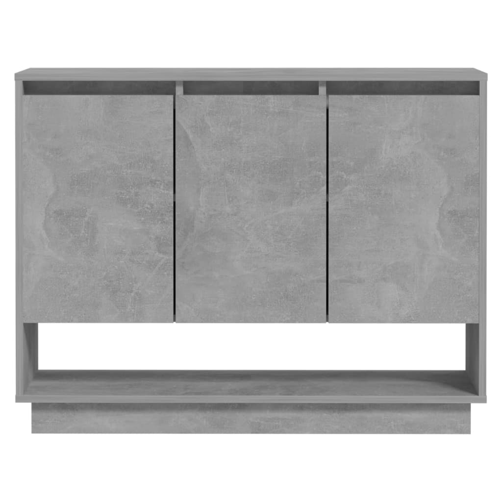 Skjenk betonggrå 97x31x75 cm konstruert tre