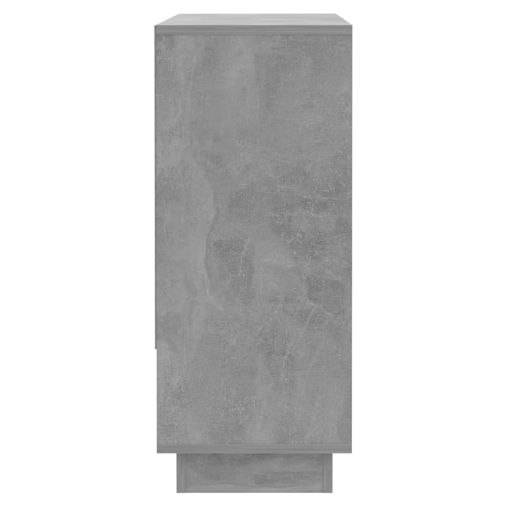 Skjenk betonggrå 97x31x75 cm konstruert tre