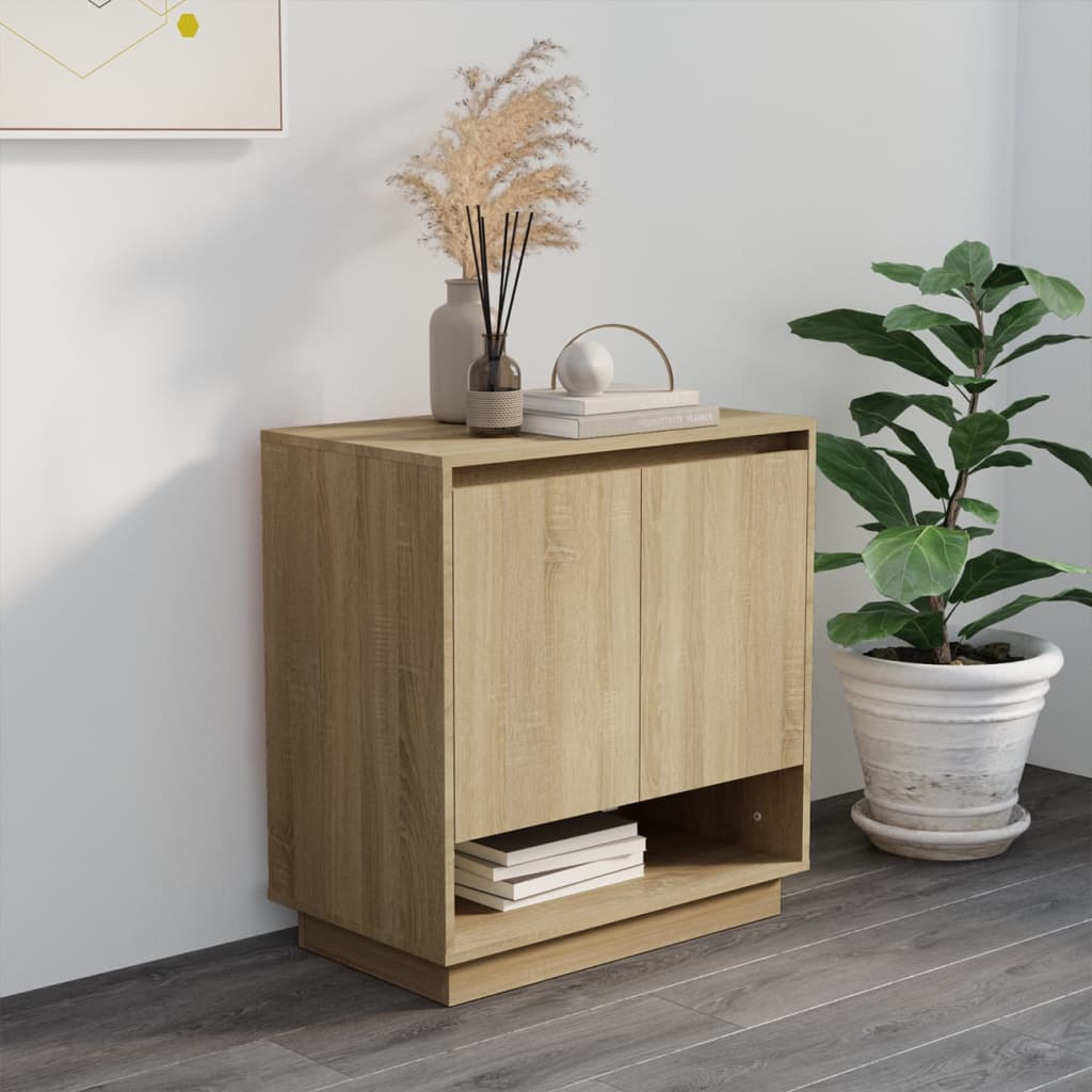 Skjenk sonoma eik 70x41x75 cm konstruert tre