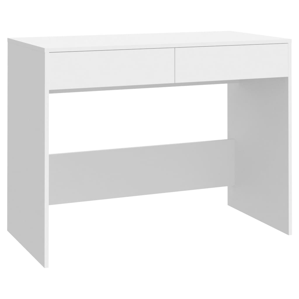 Skrivebord hvit 101x50x76,5 cm konstruert tre vidaXL
