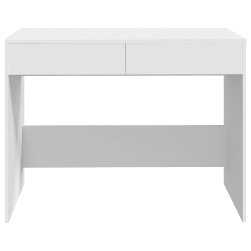 Skrivebord hvit 101x50x76,5 cm konstruert tre vidaXL