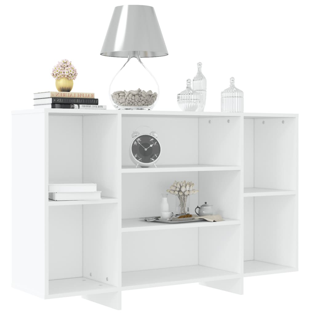 Skjenk hvit 120x30x75 cm konstruert tre
