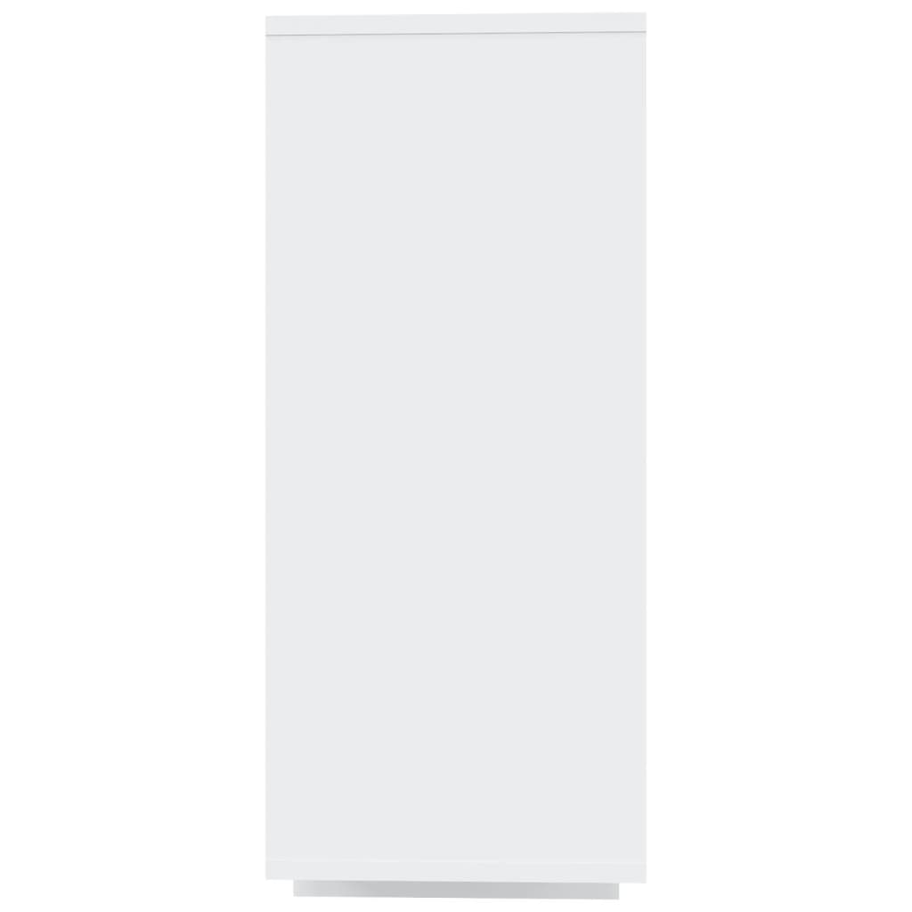 Skjenk hvit 120x30x75 cm konstruert tre