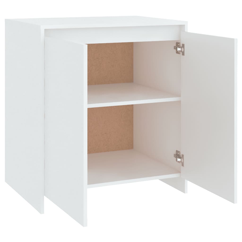 Skjenk hvit 70x41x75 cm konstruert tre