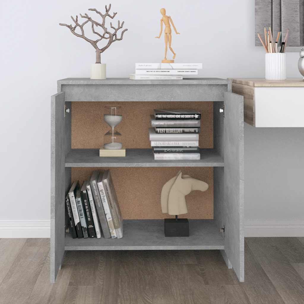 Skjenk betonggrå 70x41x75 cm konstruert tre