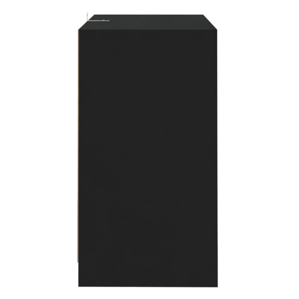 Skjenk svart 70x41x75 cm konstruert tre