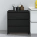 Skjenk svart 70x41x75 cm konstruert tre
