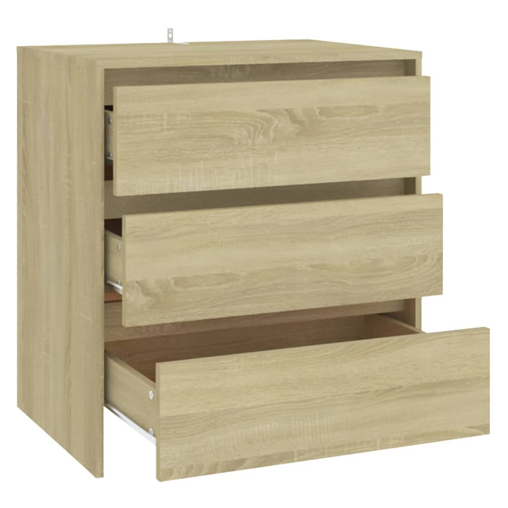 Skjenk sonoma eik 70x41x75 cm konstruert tre