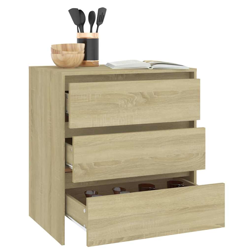 Skjenk sonoma eik 70x41x75 cm konstruert tre