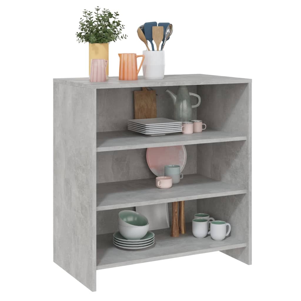 Skjenk betonggrå 70x40,5x75 cm konstruert tre