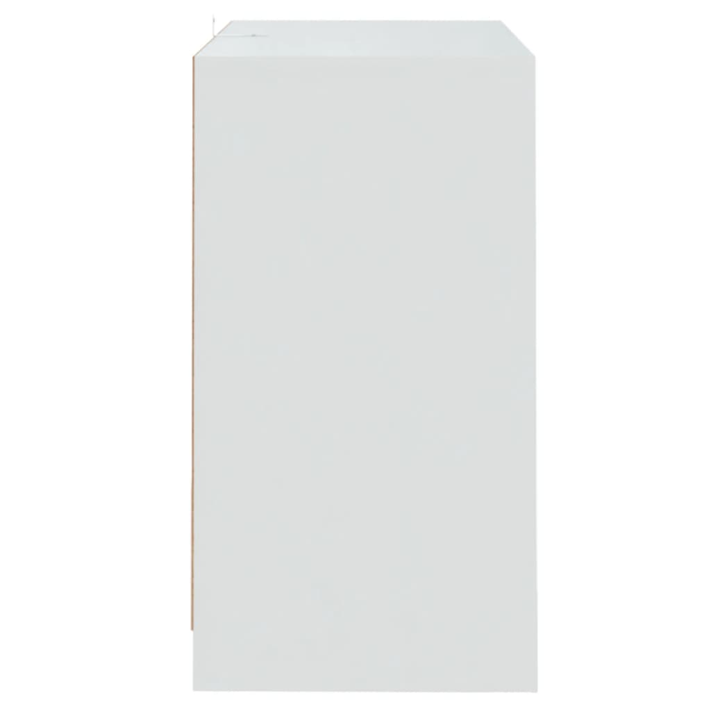 Skjenk hvit 70x41x75 cm konstruert tre