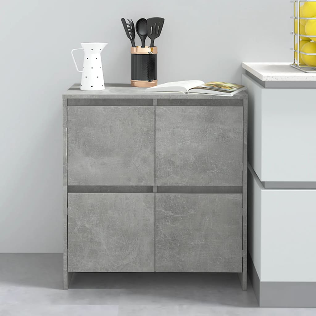 Skjenk betonggrå 70x41x75 cm konstruert tre