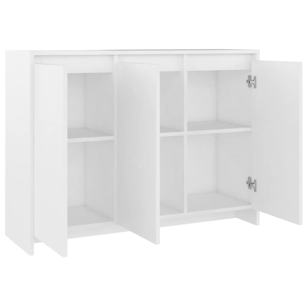 Skjenk hvit 102x33x75 cm konstruert tre vidaXL