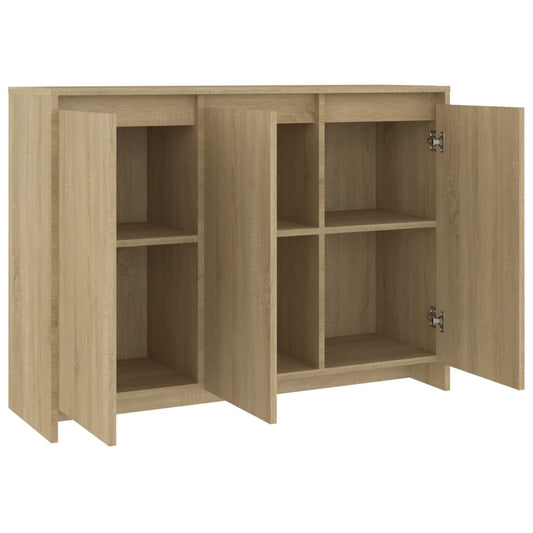 Skjenk sonoma eik 102x33x75 cm konstruert tre