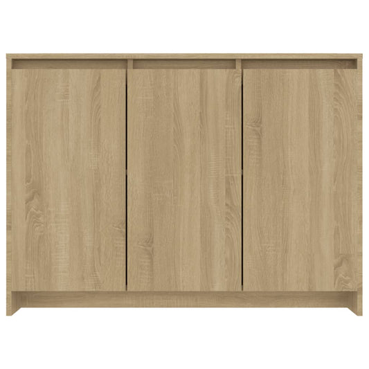 Skjenk sonoma eik 102x33x75 cm konstruert tre