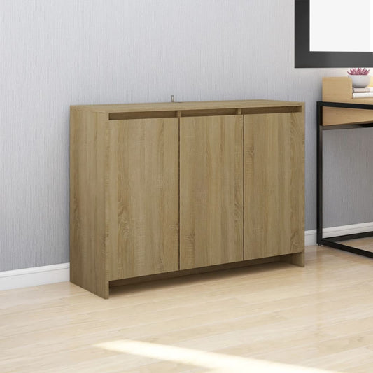 Skjenk sonoma eik 102x33x75 cm konstruert tre
